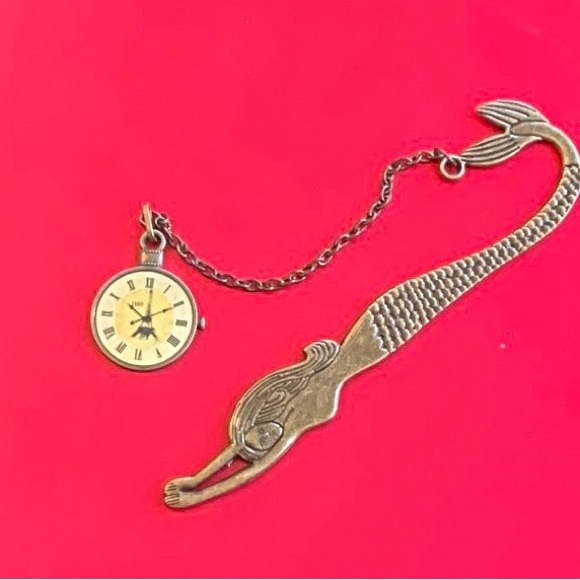 Steampunk Mermaid Book Mark. Watch Time to Read - Picture 2 of 6